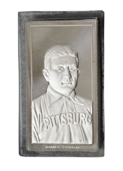 Half-Pound Solid Silver Honus Wagner T206 Baseball Card – Danbury Mint 
